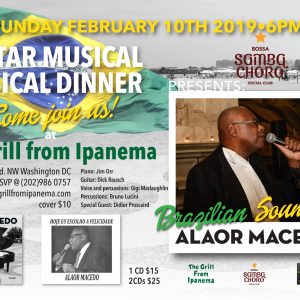 Singer Alaor Macedo Brings the Best of Brazilian Music Feb 10th, 2019 6PM