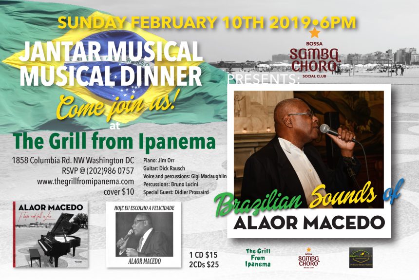 Singer Alaor Macedo Brings the Best of Brazilian Music Feb 10th, 2019 6PM